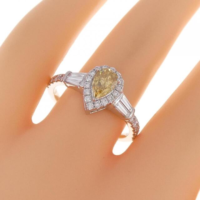 PT ダイヤモンド リング 0.706CT FDBOY I1 ペアシェイプ