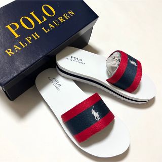 ポロラルフローレン(POLO RALPH LAUREN)の24cm☆新品 ラルフローレン シャワーサンダル 厚底タイプ(サンダル)