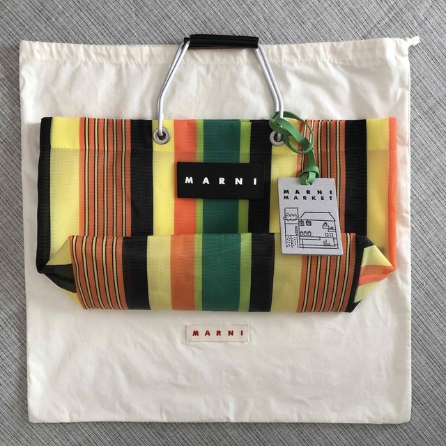 Marni(マルニ)のMARNI マルニ　美品　マルニ　MARNI ストライプバッグ  人気カラー レディースのバッグ(トートバッグ)の商品写真