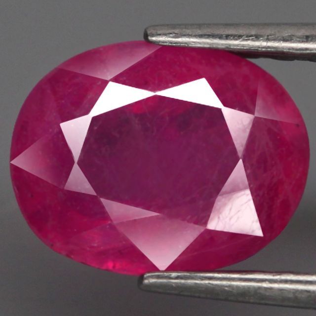 【天然大粒ルビールース 2.28ct:9289】Natural Ruby