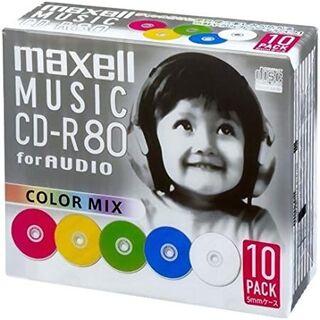 マクセル(maxell)のマクセル 音楽用CD-R 80分 カラーミックス(10枚)(その他)
