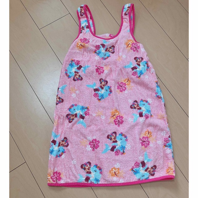 Disney(ディズニー)のディズニー　ミニーマウス　タオルワンピース キッズ/ベビー/マタニティのキッズ服女の子用(90cm~)(ワンピース)の商品写真