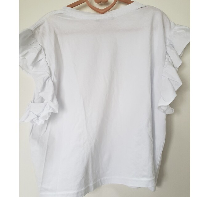 ZARA(ザラ)のZARAフリルTシャツ レディースのトップス(Tシャツ(半袖/袖なし))の商品写真