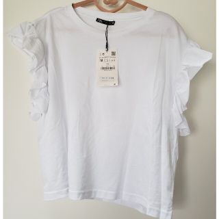 ザラ(ZARA)のZARAフリルTシャツ(Tシャツ(半袖/袖なし))