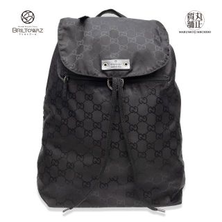 グッチ(Gucci)のグッチ GGエコリュック バックパック ロゴ 223670 黒 ブラック (リュック/バックパック)