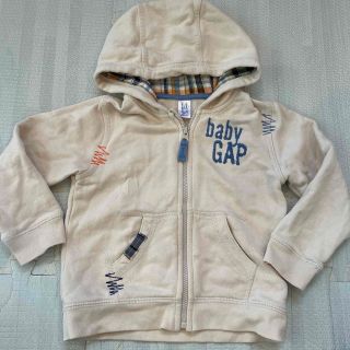 ベビーギャップ(babyGAP)のGAP パーカー　チェック　ベビー　90(ジャケット/上着)