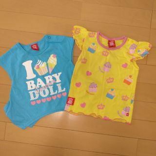 ベビードール(BABYDOLL)のBABYDOLL　Tシャツ　90　2枚セット(Tシャツ/カットソー)