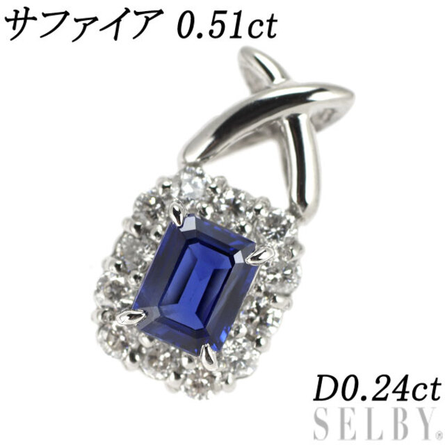 pt900 サファイア ダイヤモンド ペンダントトップ | gulatilaw.com
