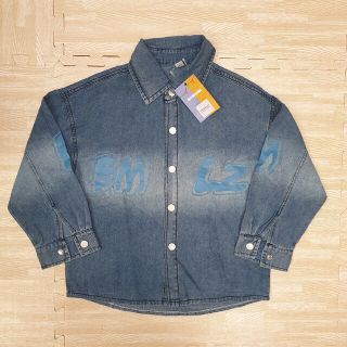 韓国子供服　新品　デニムシャツ　120センチ(ブラウス)