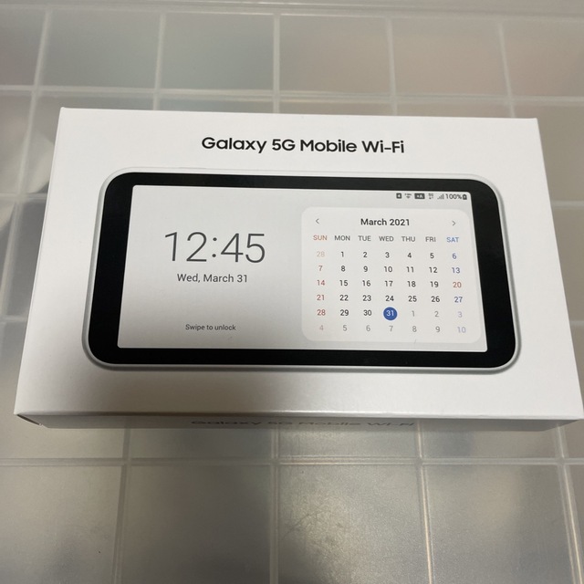 一目惚れして購入 Galaxy 5G Mobile Wi-Fi SCR01SWU ホワイト