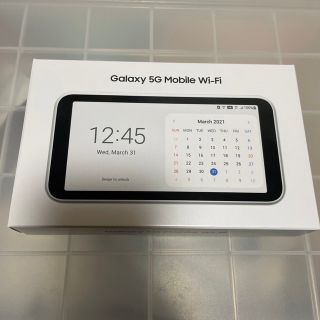 ギャラクシー(Galaxy)のGalaxy 5G Mobile Wi-Fi SCR01SWU ホワイト(PC周辺機器)