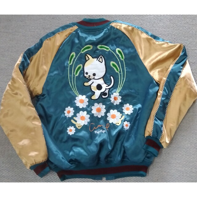 CUNE キューン スカジャン ネコと猫じゃらし柄 size3(L) プチプラ