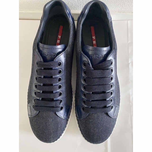 大流行中! PRADA デニムメンズスニーカー プラダ PRADA - スニーカー