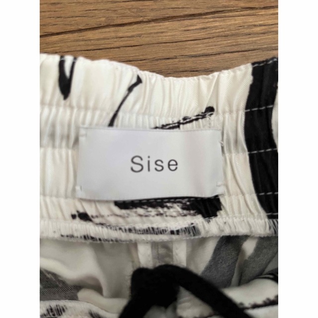 Sise(シセ)のSise◆シセ ショートパンツ/1/ナイロンポリ/白 メンズのパンツ(ショートパンツ)の商品写真