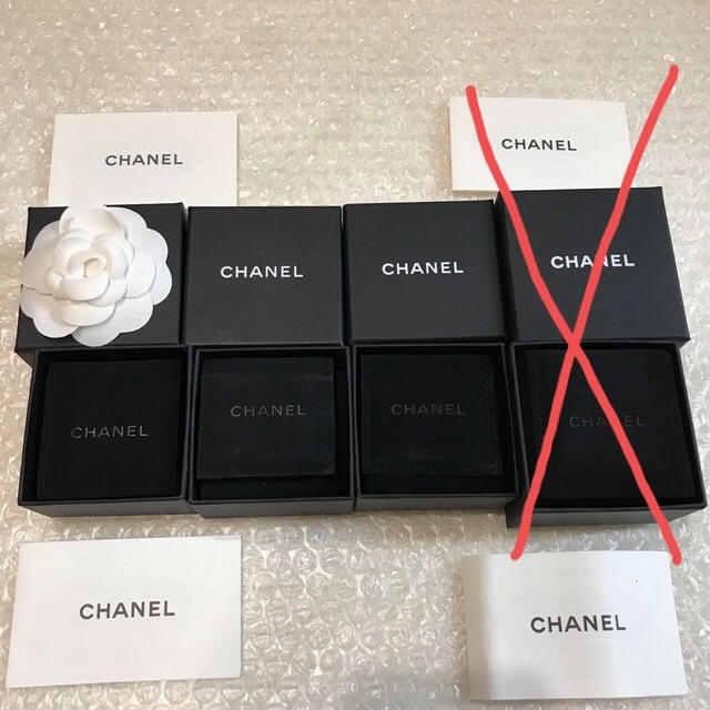 シャネル　アクセサリー　ピアス　空箱　3箱　CHANEL リング