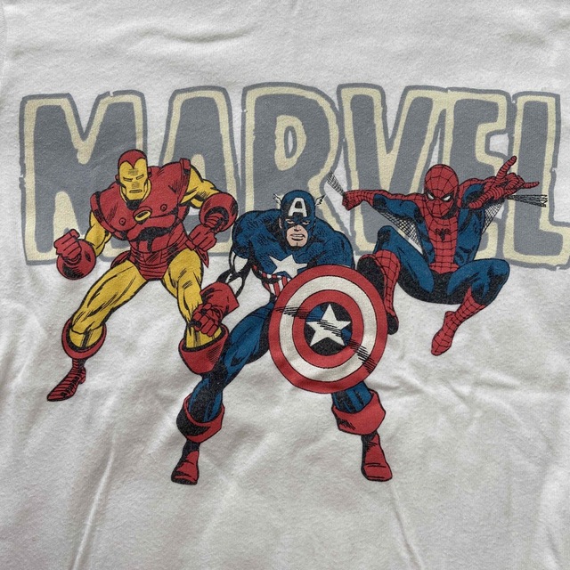 GU(ジーユー)のMARVEL  スパイダーマン　GU  120サイズ キッズ/ベビー/マタニティのキッズ服男の子用(90cm~)(Tシャツ/カットソー)の商品写真