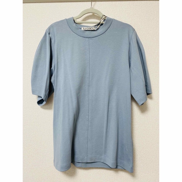 RANDEBOO(ランデブー)のRANDEBOO Minimal puff tee ブルー 【新品】 レディースのトップス(Tシャツ(半袖/袖なし))の商品写真