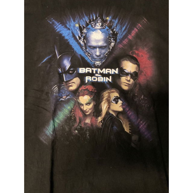 90'S当時物 映画 BATMAN & ROBIN Tシャツ ヴィンテージ XL メンズのトップス(Tシャツ/カットソー(半袖/袖なし))の商品写真