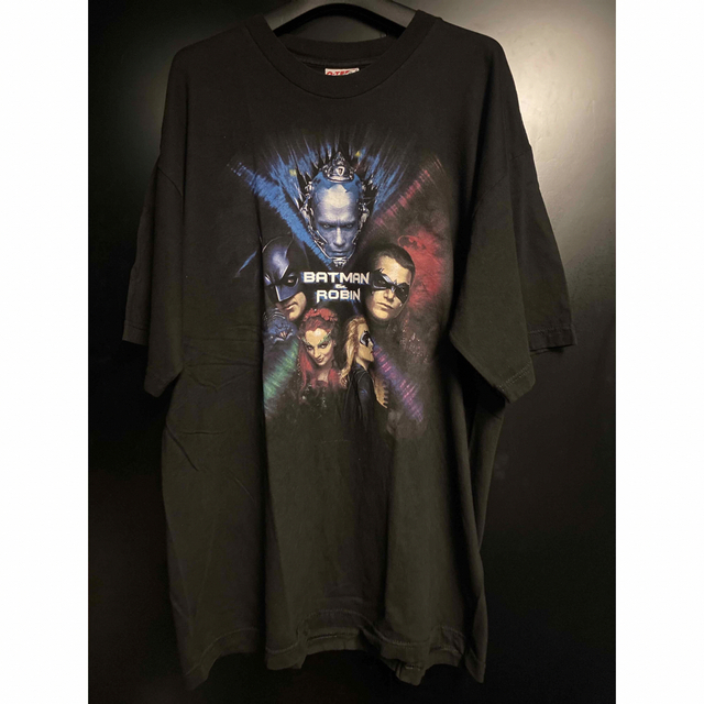 90'S当時物 映画 BATMAN & ROBIN Tシャツ ヴィンテージ XL メンズのトップス(Tシャツ/カットソー(半袖/袖なし))の商品写真