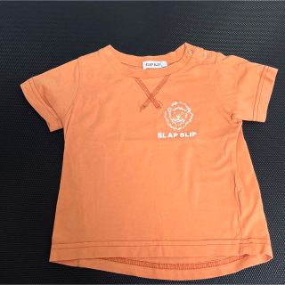 ベベ(BeBe)のオレンジライオン柄Tシャツ　90(Tシャツ/カットソー)