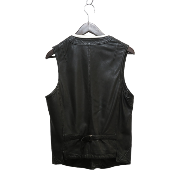 NEIL BARRETT(ニールバレット)のNIEL BARRETT LEATHER GILET メンズのトップス(ベスト)の商品写真