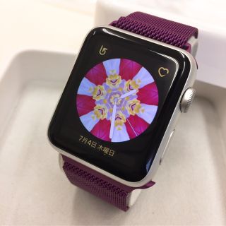 Apple Watch - AppleWatch アルミモデル SPORT 42mm シルバー 新品の