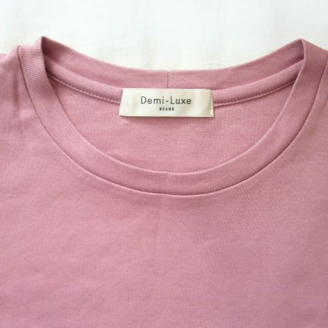 Demi-Luxe BEAMS(デミルクスビームス)の☆未着用☆Demi-Luxe BEAMS●スムースハーフスリーブTシャツPINK レディースのトップス(Tシャツ(半袖/袖なし))の商品写真