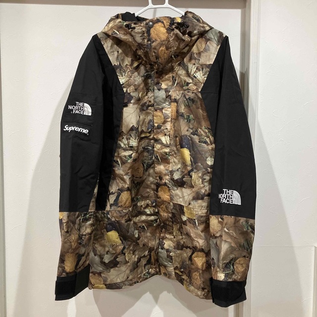 新品 Supreme North Face Mountain Light 落ち葉