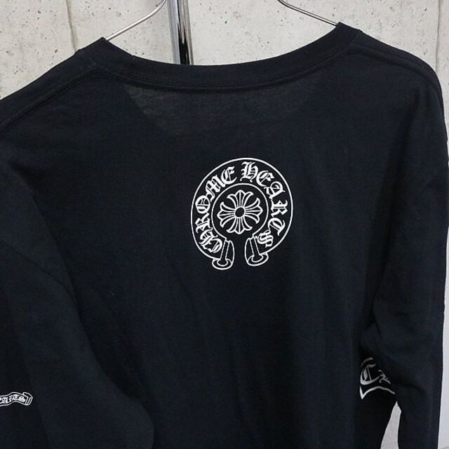 銀座店 クロムハーツ スクロールラベル Y NOT ロンTシャツ L 91000