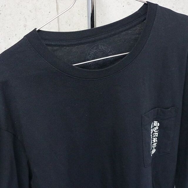 銀座店 クロムハーツ スクロールラベル Y NOT ロンTシャツ L 91000