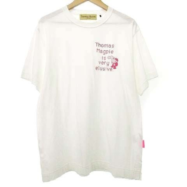 other(アザー)のトーマスマグパイ 美品 22ss Tシャツ 半袖 プリント カットソー 38 白 レディースのトップス(Tシャツ(半袖/袖なし))の商品写真