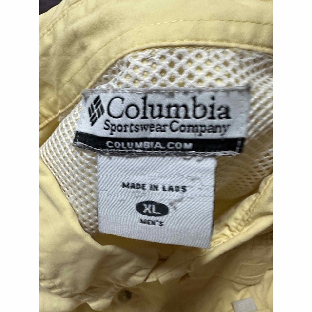 Columbia(コロンビア)のフィッシングシャツ 刺繍ロゴ Columbia PFG イエロー　メッシュ メンズのトップス(シャツ)の商品写真