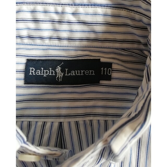 Ralph Lauren(ラルフローレン)のRALPH LAUREN/ラルフローレン  ボタンダウンシャツ110 キッズ/ベビー/マタニティのキッズ服男の子用(90cm~)(ブラウス)の商品写真