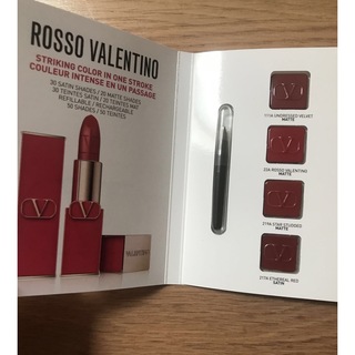ヴァレンティノ(VALENTINO)のロッソ　ヴァレンティノ　サンプルカード　リップ　口紅4色(口紅)