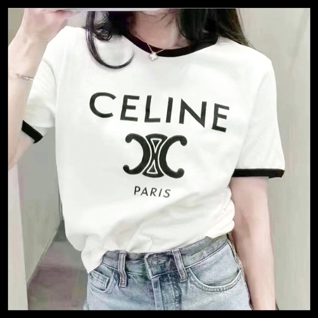 セリーヌ celine Tシャツ ホワイト S 国内初の直営店 24500円引き 2435 ...