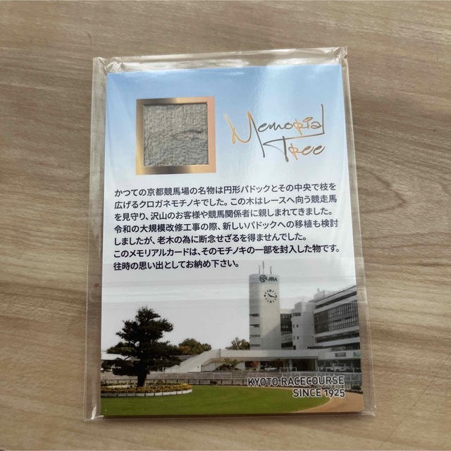 京都競馬場 グランドオープン記念品ノベルティモチノキメモリアルカード 8枚セット エンタメ/ホビーのコレクション(ノベルティグッズ)の商品写真