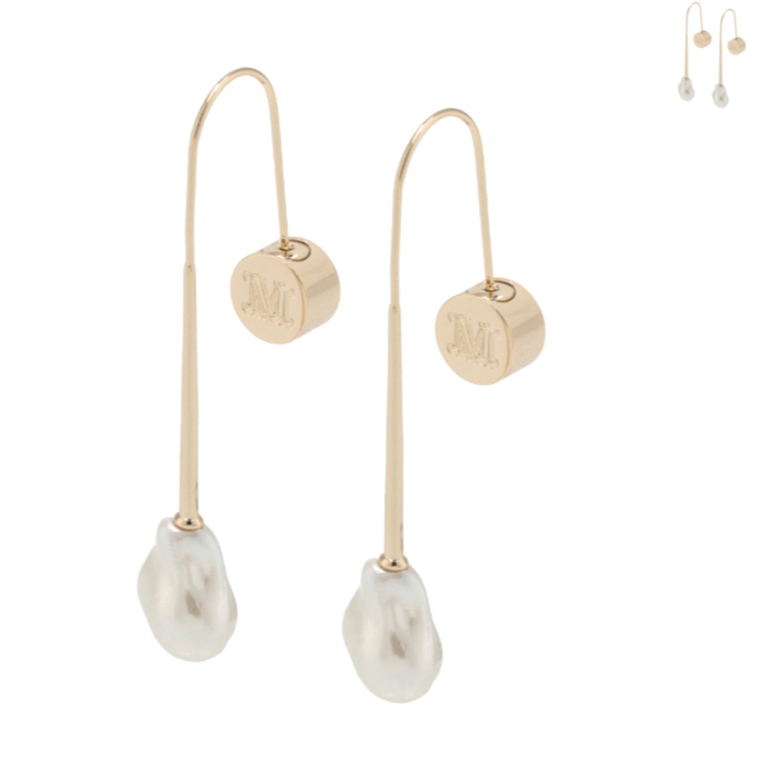 Max Mara - マックスマーラ MAX MARA ピアス EARRY02 フープ バロック
