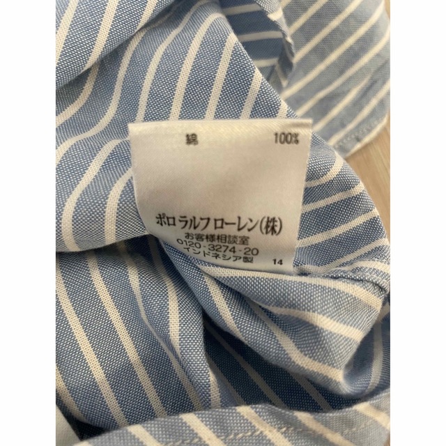 POLO RALPH LAUREN(ポロラルフローレン)の新品 ラルフローレン 120 ボタンダウンシャツ フォーマル お受験 お稽古 キッズ/ベビー/マタニティのキッズ服男の子用(90cm~)(ブラウス)の商品写真