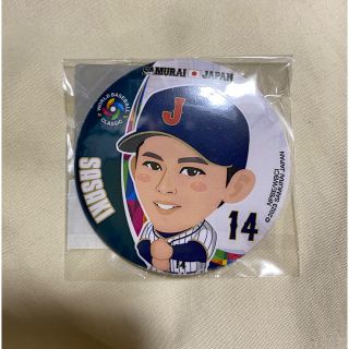 チバロッテマリーンズ(千葉ロッテマリーンズ)のWBC 侍ジャパン 缶バッジ ガチャ 佐々木朗希　千葉ロッテマリーンズ(スポーツ選手)