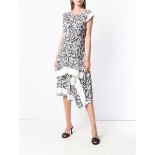 スリーワンフィリップリム(3.1 Phillip Lim)の3.1 Phillip Lim シルク アシンメトリー ワンピース(ロングワンピース/マキシワンピース)