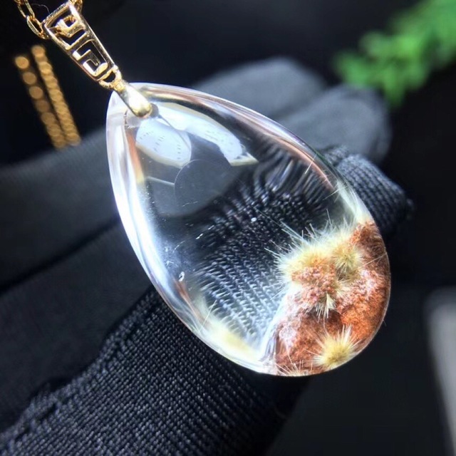 ⭐︎【天然】フラワールチルオーツ ペンダントトップ K18 5.8g