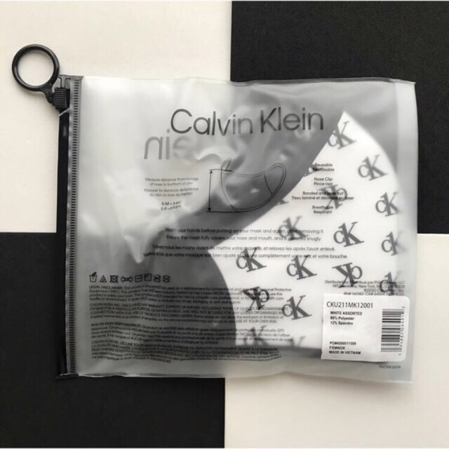 Calvin Klein(カルバンクライン)の極レア Calvin USA カルバンクライン フェイス マスク 3枚 完売品 レディースのファッション小物(その他)の商品写真