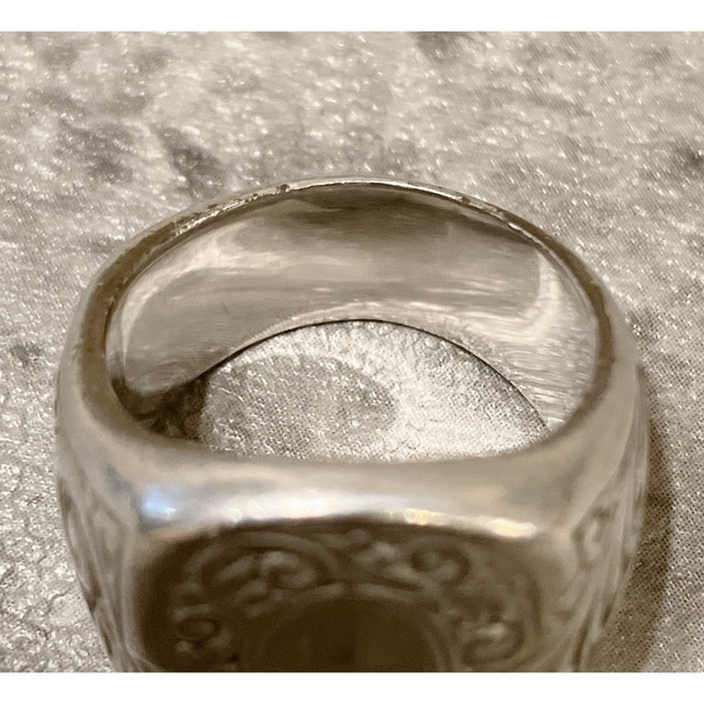 希少 henson ENGRAVED OVAL SIGNET RING 16号 世界的に 21315円引き