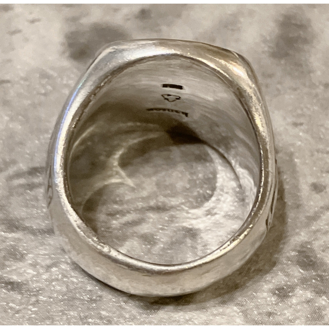 希少 henson ENGRAVED OVAL SIGNET RING 16号 世界的に 21315円引き