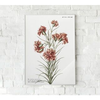 ポスター　ボタニカル　インテリア　北欧　ピンク　母の日　アートポスター　フレーム(アート/写真)
