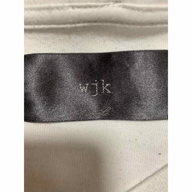 wjk(ダブルジェーケー)のwjk Tシャツ　S ホワイト メンズのトップス(Tシャツ/カットソー(半袖/袖なし))の商品写真