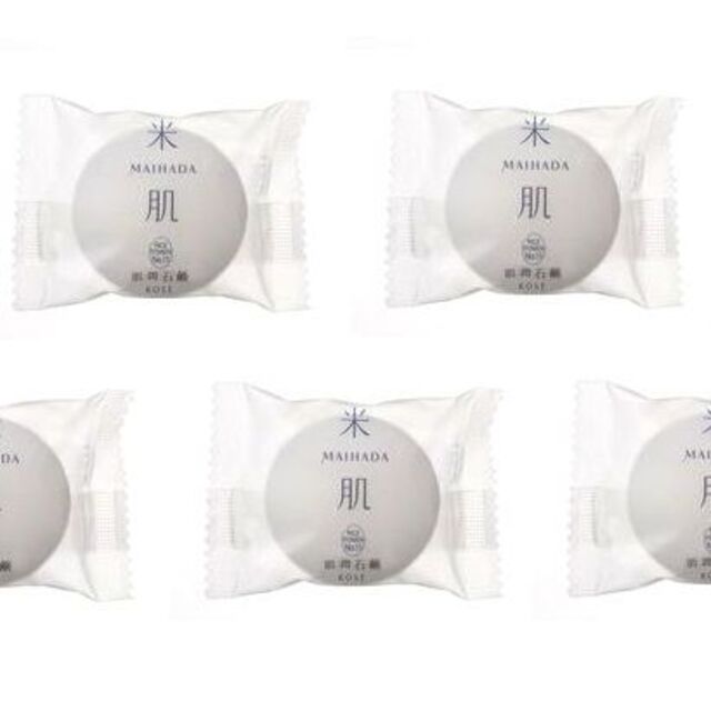 KOSE(コーセー)の米肌 MAIHADA 肌潤石鹸 15g×5個セット＋おまけ付き コスメ/美容のスキンケア/基礎化粧品(洗顔料)の商品写真