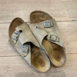 ビルケンシュトック(BIRKENSTOCK)のビルケンシュトック チューリッヒ ホワイト 汚れあり(サンダル)