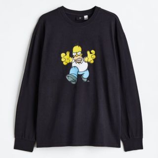 エイチアンドエム(H&M)のＨ&M シンプソンズ 長袖 カットソー(Tシャツ/カットソー(七分/長袖))