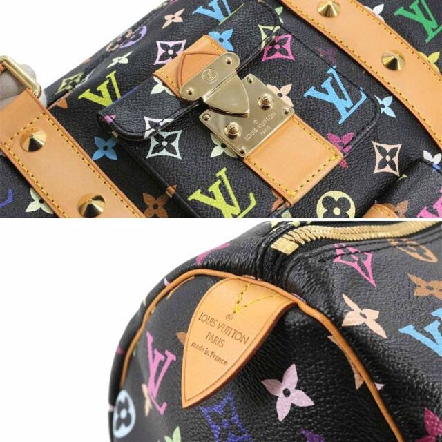 LOUIS VUITTON(ルイヴィトン)の新品同様 ルイ ヴィトン LOUIS VUITTON モノグラム マルチカラー キーポル 45 ボストン バッグ ノワール M92640 VLP 90119297 レディースのバッグ(ハンドバッグ)の商品写真